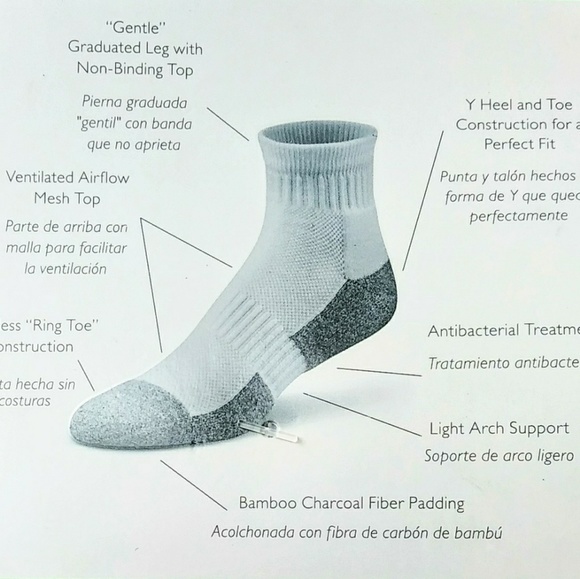 Ankle Length Diabetic Socks - Picture 2 of 2